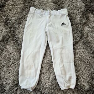Adidas white softball pants